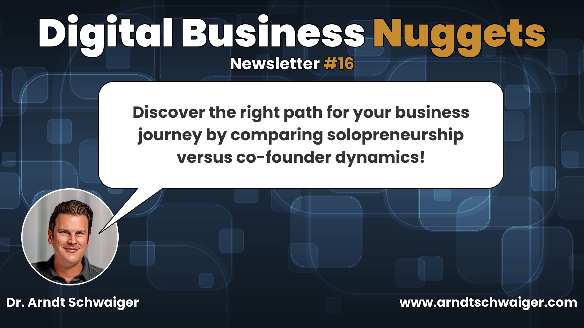Episode #16: Discover the right path for your business journey by comparing solopreneurship versus co-founder dynamics!